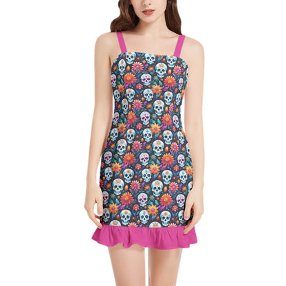 Sunny Side Down Ruffle Hem Mini Dress 3XL