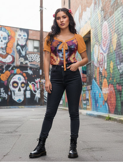 Gothic Glow - Puff Sleeve Shirt